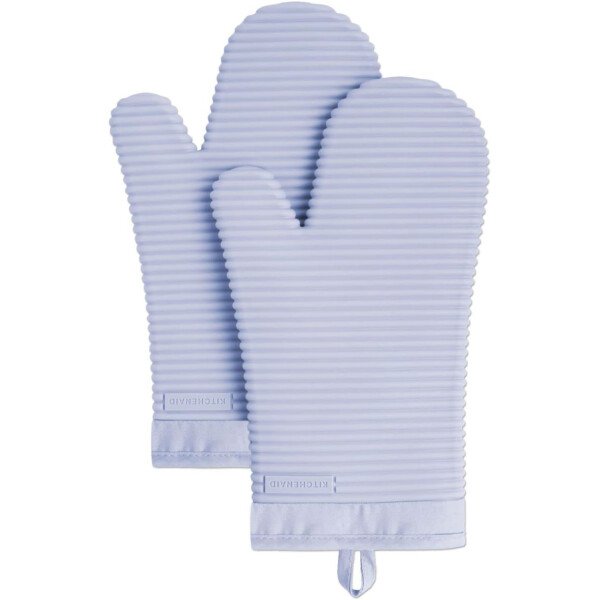 KitchenAid - Juego de guantes de horno de silicona suave acanalada, 7 x 13 pulgadas, color malteada, 2 unidades - Imagen 92