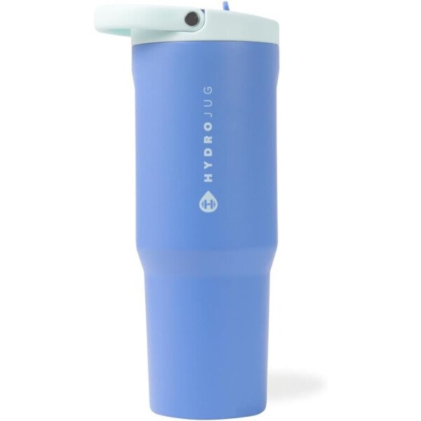 HydroJug Sport Botella de acero inoxidable con popote, aislada al vacío, de 32 onzas, a prueba de fugas, diseño ergonómico, reutilizable, apta para lavavajillas, base de goma, duradera, pantera negra - Image 29