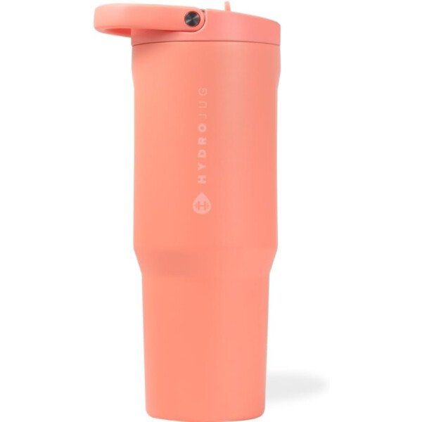 HydroJug Sport Botella de acero inoxidable con popote, aislada al vacío, de 32 onzas, a prueba de fugas, diseño ergonómico, reutilizable, apta para lavavajillas, base de goma, duradera, pantera negra - Image 68