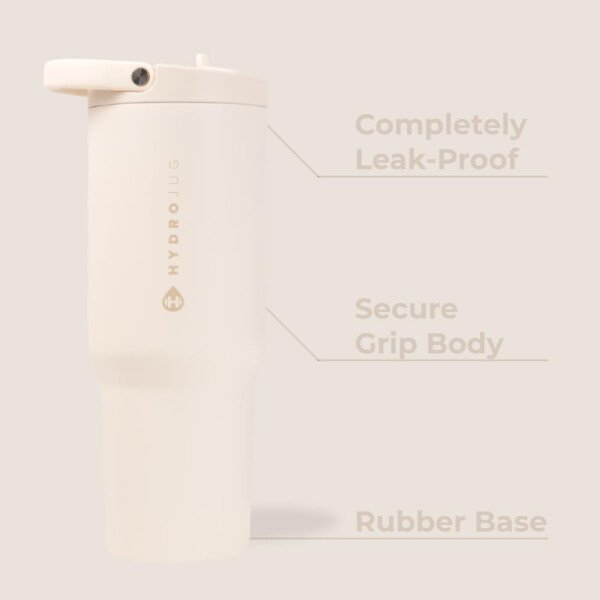 HydroJug Sport Botella de acero inoxidable con popote, aislada al vacío, de 32 onzas, a prueba de fugas, diseño ergonómico, reutilizable, apta para lavavajillas, base de goma, duradera, pantera negra - Image 107