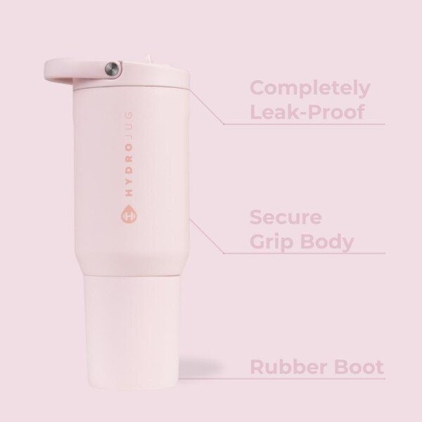 HydroJug Sport Botella de acero inoxidable con popote, aislada al vacío, de 32 onzas, a prueba de fugas, diseño ergonómico, reutilizable, apta para lavavajillas, base de goma, duradera, pantera negra - Image 156