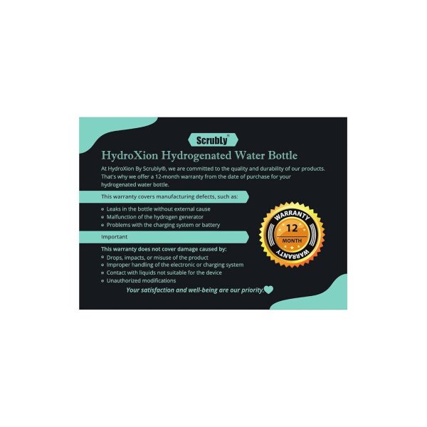 HydroXion Botella de agua de hidrógeno - Máquina ionizadora recargable con tecnología SPE/PEM 1600ppb - Generador de botellas de agua de hidrógeno - Botella de viaje hidrogenada portátil - Image 9