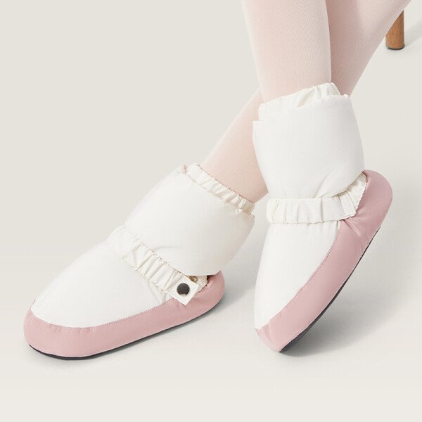 Botas cálidas de baile, botines cálidos de Ballet de invierno para chico, zapatos de baile nacional para adultos, zapatos de Ballet empalmados de danza moderna, bailarina - Imagen 2