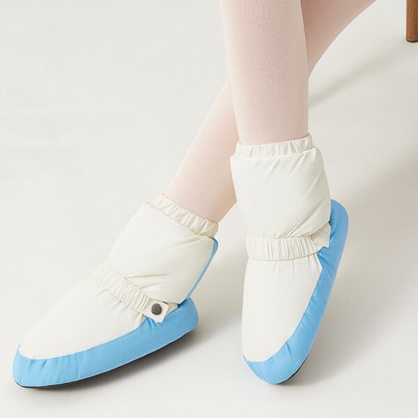 Botas cálidas de baile, botines cálidos de Ballet de invierno para chico, zapatos de baile nacional para adultos, zapatos de Ballet empalmados de danza moderna, bailarina - Imagen 6