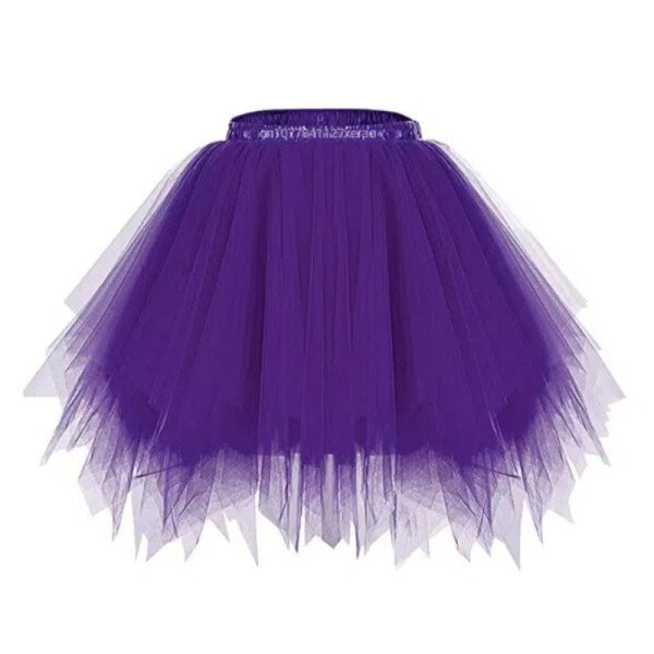 Nueva falda de ballet sin hueso para niñas, linda falda de princesa de gasa de 4 capas para actuaciones en grupo de ballet de escenario para niñas - Imagen 4