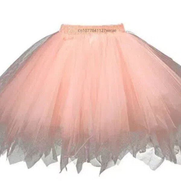 Nueva falda de ballet sin hueso para niñas, linda falda de princesa de gasa de 4 capas para actuaciones en grupo de ballet de escenario para niñas - Imagen 11