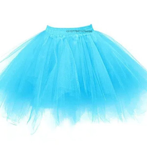 Nueva falda de ballet sin hueso para niñas, linda falda de princesa de gasa de 4 capas para actuaciones en grupo de ballet de escenario para niñas - Imagen 12