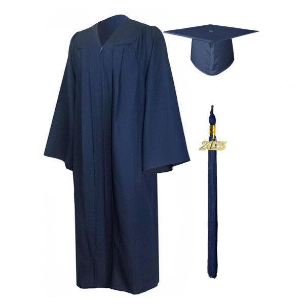 Traje de graduación, bata de graduación para estudiantes de artes con cuello en V, sombrero, uniforme de soltero para médico, fiesta de graduación, largo hasta la rodilla - Image 8