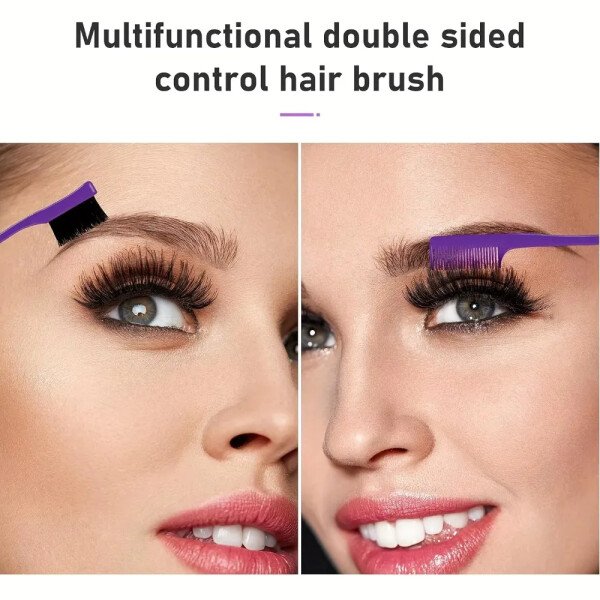 4 unids/set juego de peine para peinar el cabello-incluye cepillo de borde de cola de rata y cepillo negro liso herramientas de peinado de peluquero para todo tipo de cabello - Imagen 4