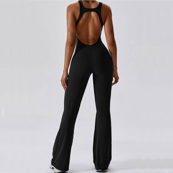 Mono de Yoga liso, traje de una pieza, mono de Fitness, ropa de entrenamiento para mujer, ropa deportiva para mujer, conjunto de levantamiento de glúteos, ropa deportiva - Image 5