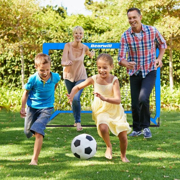 Portería de fútbol, porterías de fútbol para niños para patio trasero, juego de 2, red de fútbol portátil de 4 x 3 pies, equipo de entrenamiento de red de fútbol para niños con pelota de - Image 34