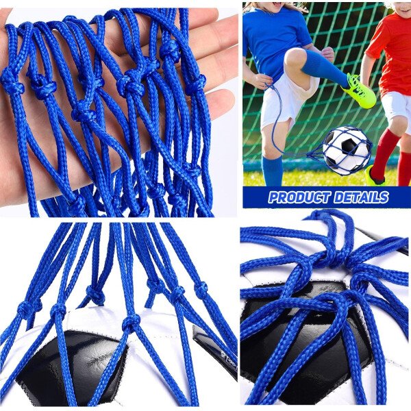 TOBWOLF 2 unidades de entrenamiento de fútbol, red de entrenamiento de retorno de fútbol para pelota de tamaño 3, 4, 5, manos libres, ayuda de entrenamiento de práctica individual, cinturón de cintura - Imagen 3
