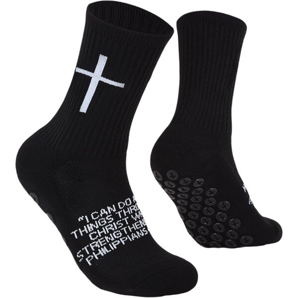 Calcetines de fútbol Cross Grip – Calcetines deportivos antideslizantes con Biblia para EE.UU. 6-13 - Imagen 18