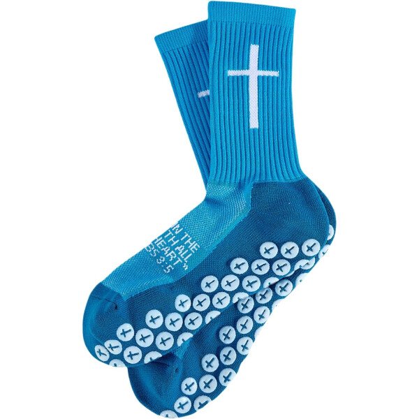Calcetines de fútbol Cross Grip – Calcetines deportivos antideslizantes con Biblia para EE.UU. 6-13 - Imagen 22