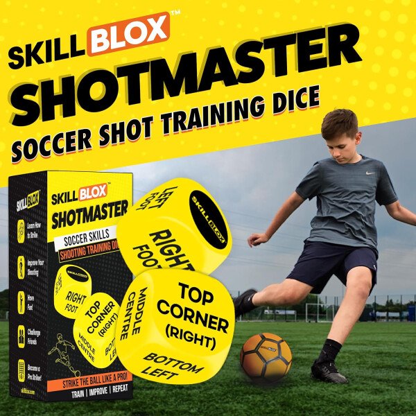 Dados de entrenamiento de fútbol (2 piezas) - Regalos de fútbol para niños de 8 a 12 años para mejorar las habilidades de malabares - Accesorios de fútbol para niños, equipo de - Image 10