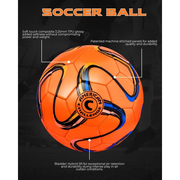 American Challenge. Balón de fútbol Brasilia. - Imagen 2