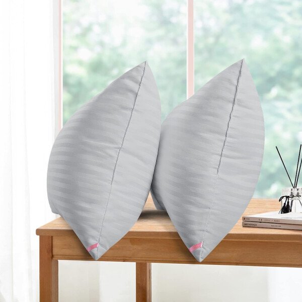 EIUE Hotel Collection - Almohadas de cama para dormir, paquete de 2 almohadas tamaño Queen, almohadas para dormir de lado y de espalda, almohadas rellenas de microfibra alternativa súper suaves, 20 x - Imagen 10