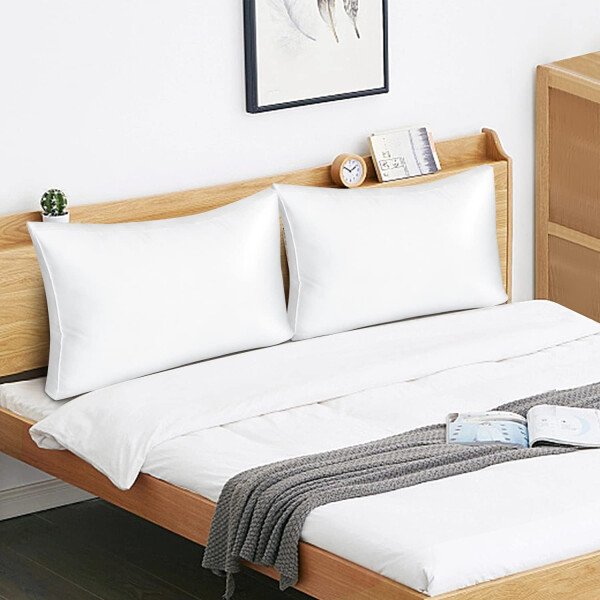EIUE Hotel Collection - Almohadas de cama para dormir, paquete de 2 almohadas tamaño Queen, almohadas para dormir de lado y de espalda, almohadas rellenas de microfibra alternativa súper suaves, 20 x - Imagen 23