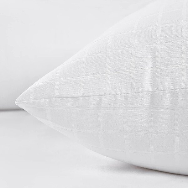 EIUE Hotel Collection - Almohadas de cama para dormir, paquete de 2 almohadas tamaño Queen, almohadas para dormir de lado y de espalda, almohadas rellenas de microfibra alternativa súper suaves, 20 x - Imagen 39