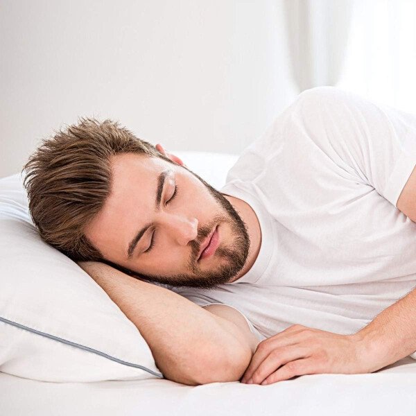 HIMOON Juego de 2 almohadas de cama para dormir, juego de 2 almohadas refrescantes de tamaño estándar, funda de microfibra de alta gama para personas que duermen de lado y boca arriba - Imagen 5