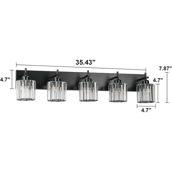 Moderna lámpara de tocador de baño de cristal de 3 luces de latón para pared, sobre espejo, iluminación de tocador negra y dorada para baño, pantalla cuadrada, aplique de pared de latón - Imagen 91