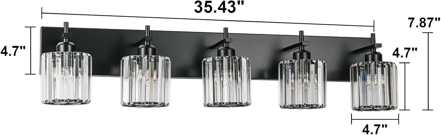 Moderna lámpara de tocador de baño de cristal de 3 luces de latón para pared, sobre espejo, iluminación de tocador negra y dorada para baño, pantalla cuadrada, aplique de pared de latón - Imagen 91