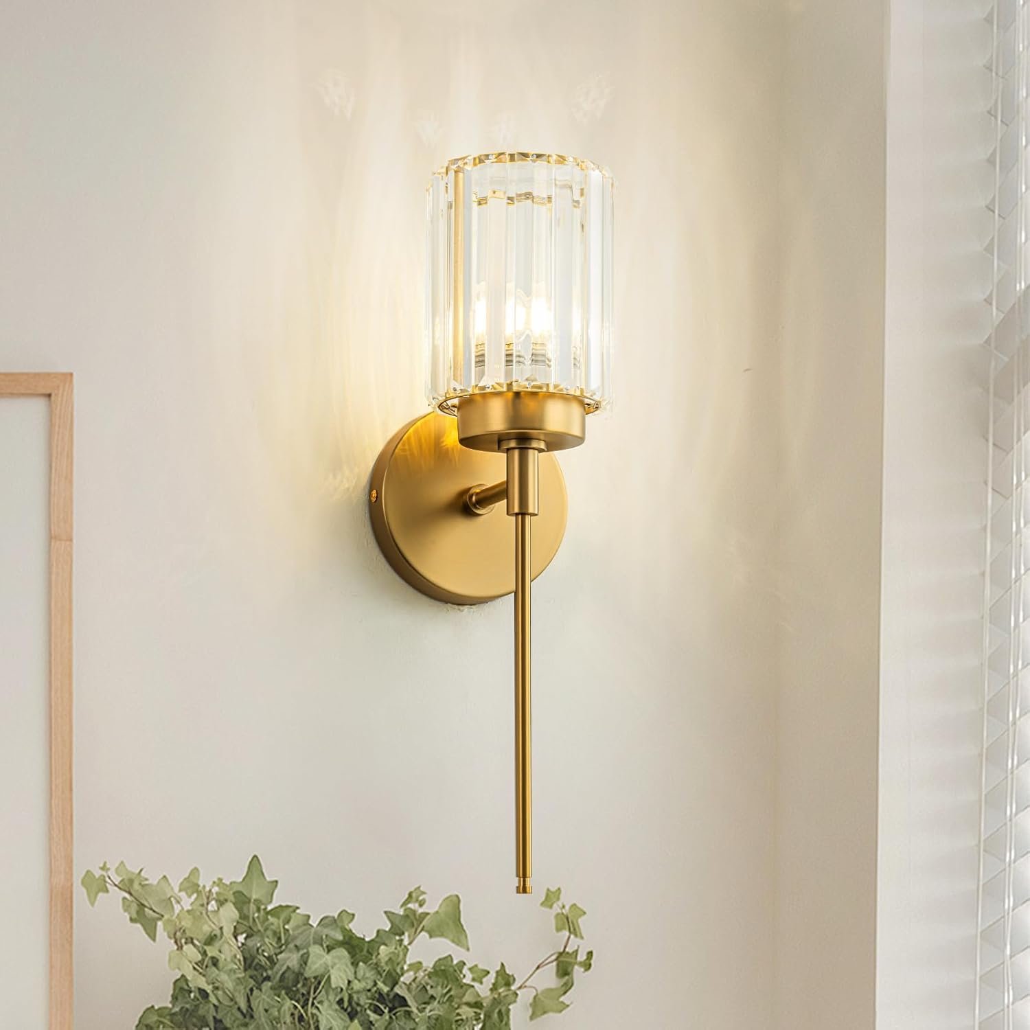 Moderna lámpara de tocador de baño de cristal de 3 luces de latón para pared, sobre espejo, iluminación de tocador negra y dorada para baño, pantalla cuadrada, aplique de pared de latón - Imagen 133