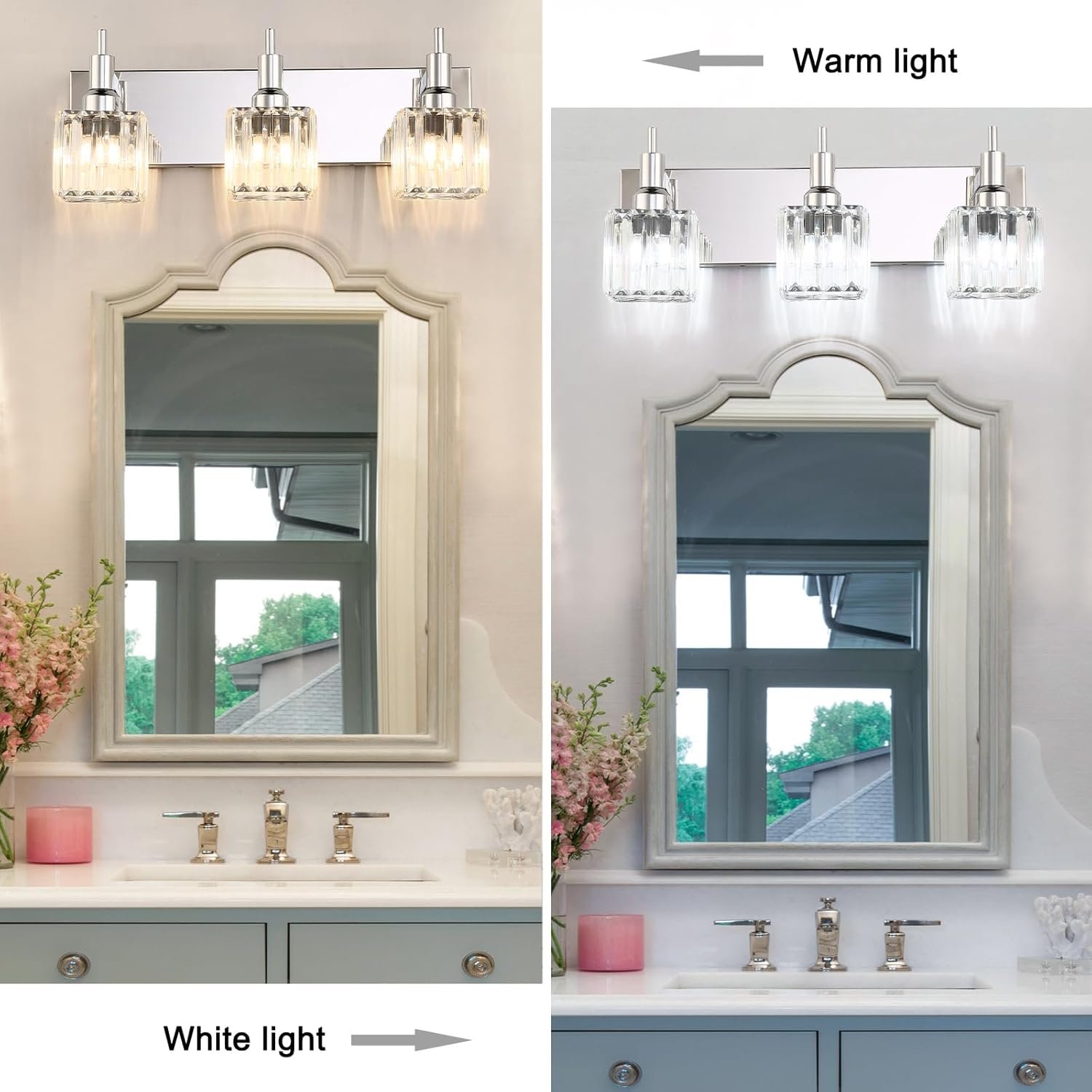 Moderna lámpara de tocador de baño de cristal de 3 luces de latón para pared, sobre espejo, iluminación de tocador negra y dorada para baño, pantalla cuadrada, aplique de pared de latón - Imagen 179