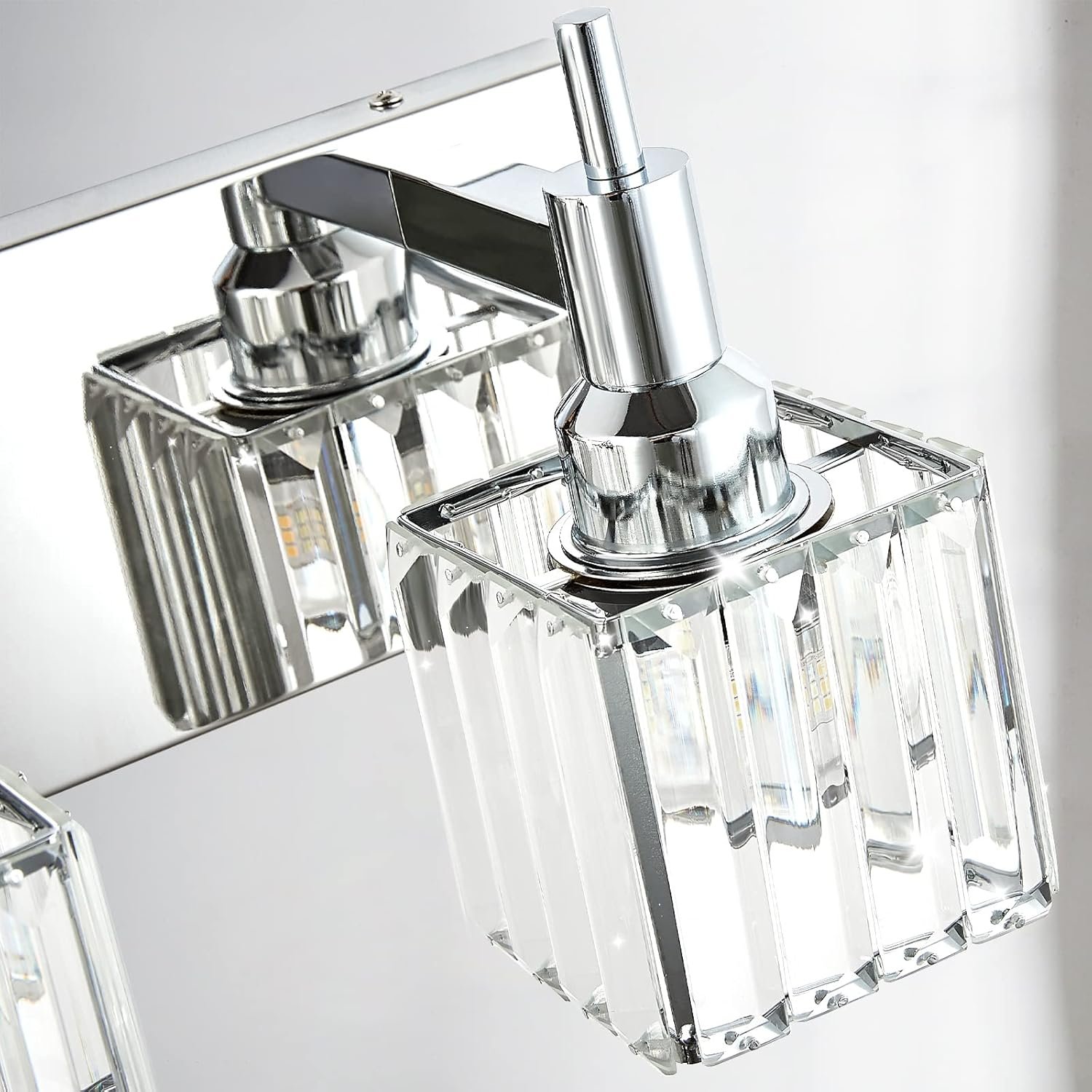 Moderna lámpara de tocador de baño de cristal de 3 luces de latón para pared, sobre espejo, iluminación de tocador negra y dorada para baño, pantalla cuadrada, aplique de pared de latón - Imagen 180