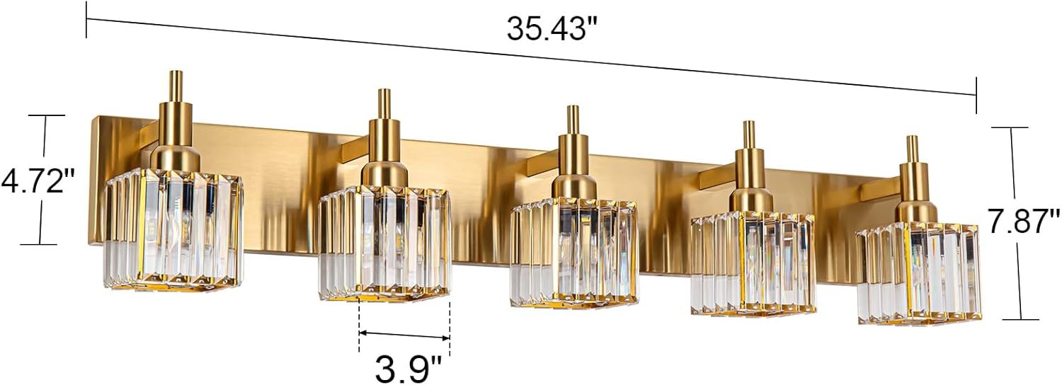Moderna lámpara de tocador de baño de cristal de 3 luces de latón para pared, sobre espejo, iluminación de tocador negra y dorada para baño, pantalla cuadrada, aplique de pared de latón - Imagen 193