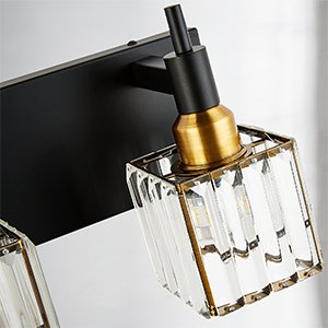 Dimmable Modern LED Black Bathroom Vanity Light