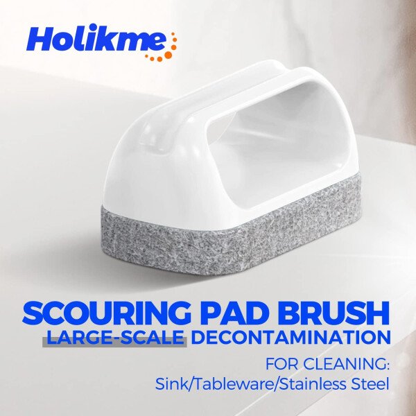 Holikme - Juego de 5 cepillos de limpieza profunda, especiales para juntas, cepillos para frotar, cepillo tipo estropajo, cepillo para juntas y esquinas y cepillo para ranuras y huecos para baños, suelos, ducha, azulejos o superficies de la cocina, color verde - Imagen 11