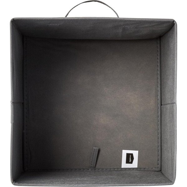Amazon Basics - Cestos plegables de tela para almacenar, organizadores con asas, 10.5 x 10.5 x 11 pulgadas, color gris, paquete de 6 - Image 3