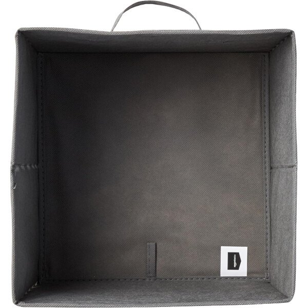 Amazon Basics - Cestos plegables de tela para almacenar, organizadores con asas, 10.5 x 10.5 x 11 pulgadas, color gris, paquete de 6 - Image 8