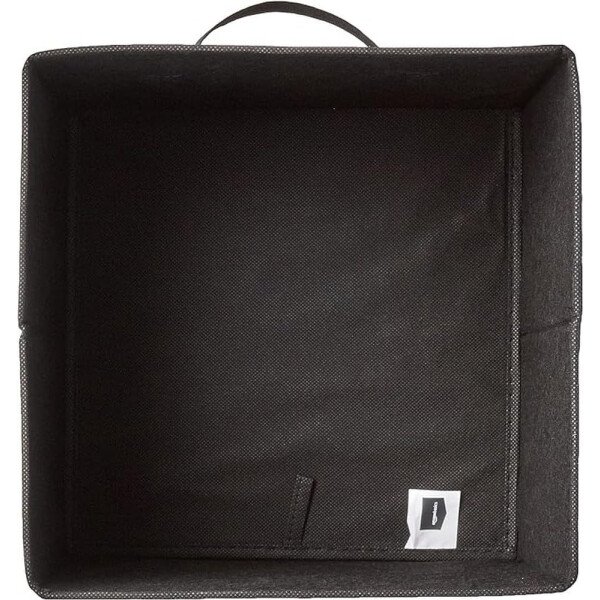 Amazon Basics - Cestos plegables de tela para almacenar, organizadores con asas, 10.5 x 10.5 x 11 pulgadas, color gris, paquete de 6 - Image 40