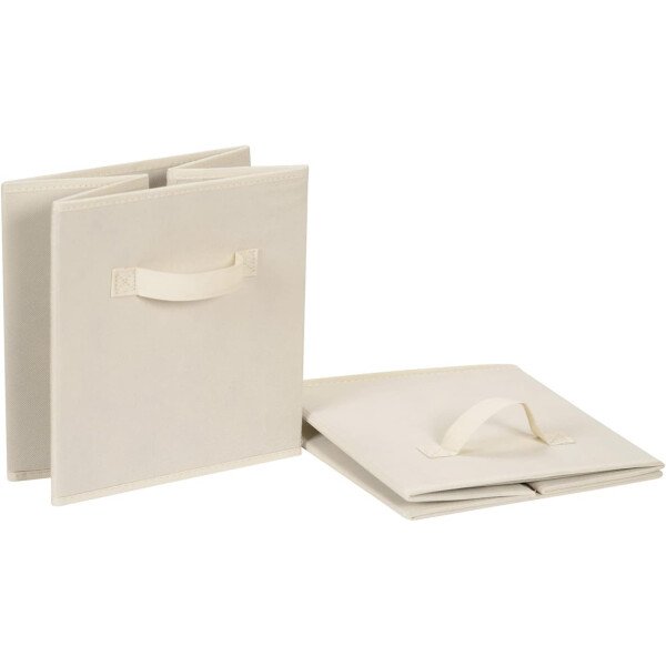 Amazon Basics - Cestos plegables de tela para almacenar, organizadores con asas, 10.5 x 10.5 x 11 pulgadas, color gris, paquete de 6 - Image 64