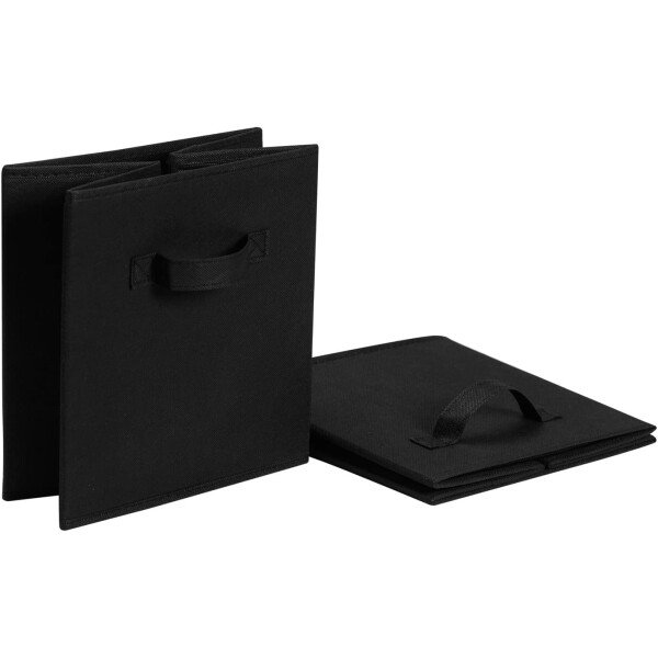 Amazon Basics - Cestos plegables de tela para almacenar, organizadores con asas, 10.5 x 10.5 x 11 pulgadas, color gris, paquete de 6 - Image 73