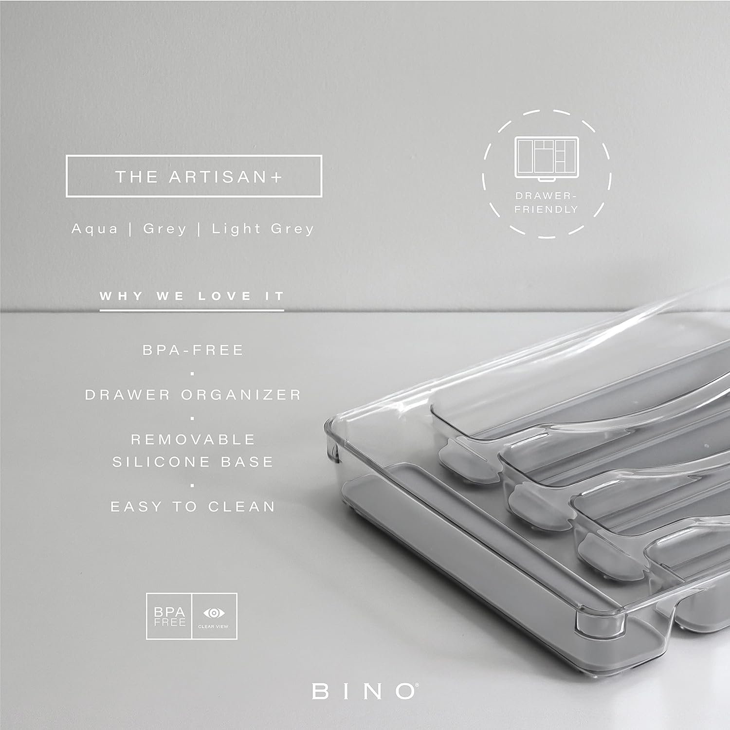 BINO - Bandeja organizadora para cubiertos (5 ranuras) - Imagen 8