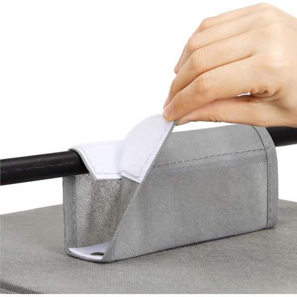 Amazon Basics - Organizador de almacenamiento de 6 niveles para colgar en el armario con cajones extraíbles - Imagen 4
