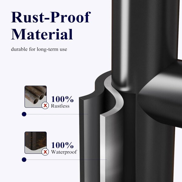 Kitsure Soporte de papel higiénico de pie – Soporte de papel higiénico de metal inoxidable para 4 rollos con base antideslizante y estante para teléfono y artículos pequeños, organizadores de baño y - Image 8