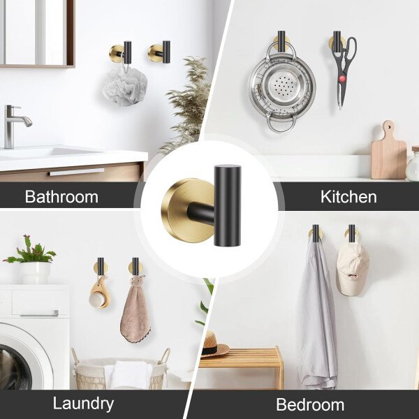 Toallero de níquel cepillado, juego de accesorios de baño, soporte de papel higiénico mejorado de 5 piezas con juego de estantes, toalleros de 23.6 pulgadas para toallero de baño montado en la pared - Image 19