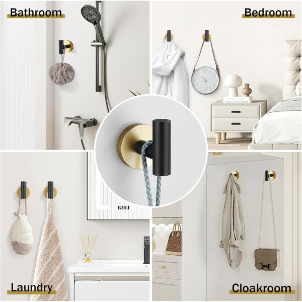 Toallero de níquel cepillado, juego de accesorios de baño, soporte de papel higiénico mejorado de 5 piezas con juego de estantes, toalleros de 23.6 pulgadas para toallero de baño montado en la pared - Image 49
