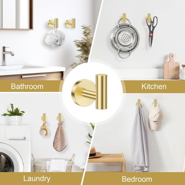 Toallero de níquel cepillado, juego de accesorios de baño, soporte de papel higiénico mejorado de 5 piezas con juego de estantes, toalleros de 23.6 pulgadas para toallero de baño montado en la pared - Image 66