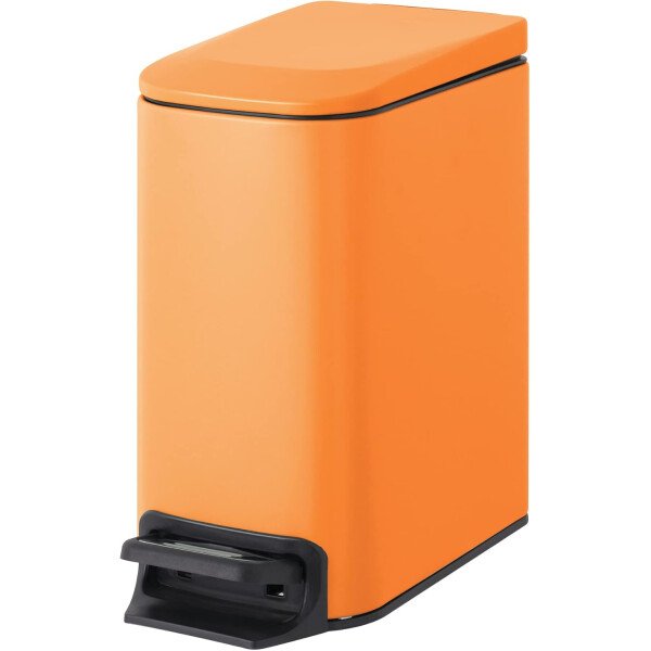 Cesun Cubo de basura pequeño para baño con tapa, cierre suave, pedal escalonado, cubo de basura de acero inoxidable de 6 litros/1.6 galones con cubo interior extraíble, acabado antihuellas (negro - Image 32