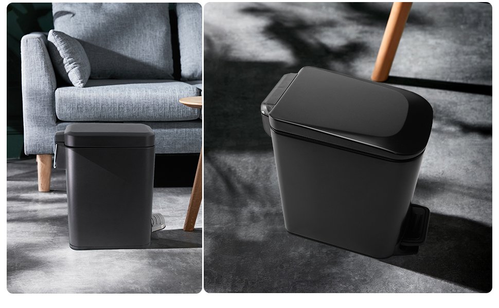 papelera cubo de basura basura con tapa cuarto de baño oficina casa