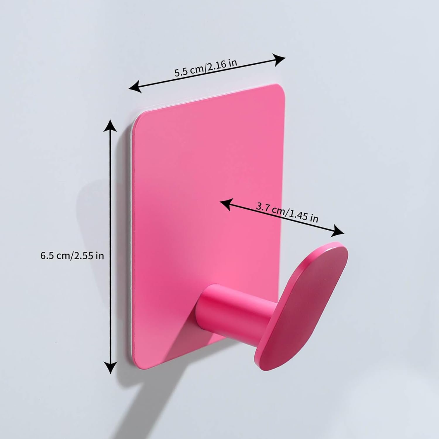 DELITON Ganchos adhesivos – Paquete de 4 ganchos de pared para toallas/abrigos, para baño o cocina (negro mate, acero inoxidable) - Imagen 43