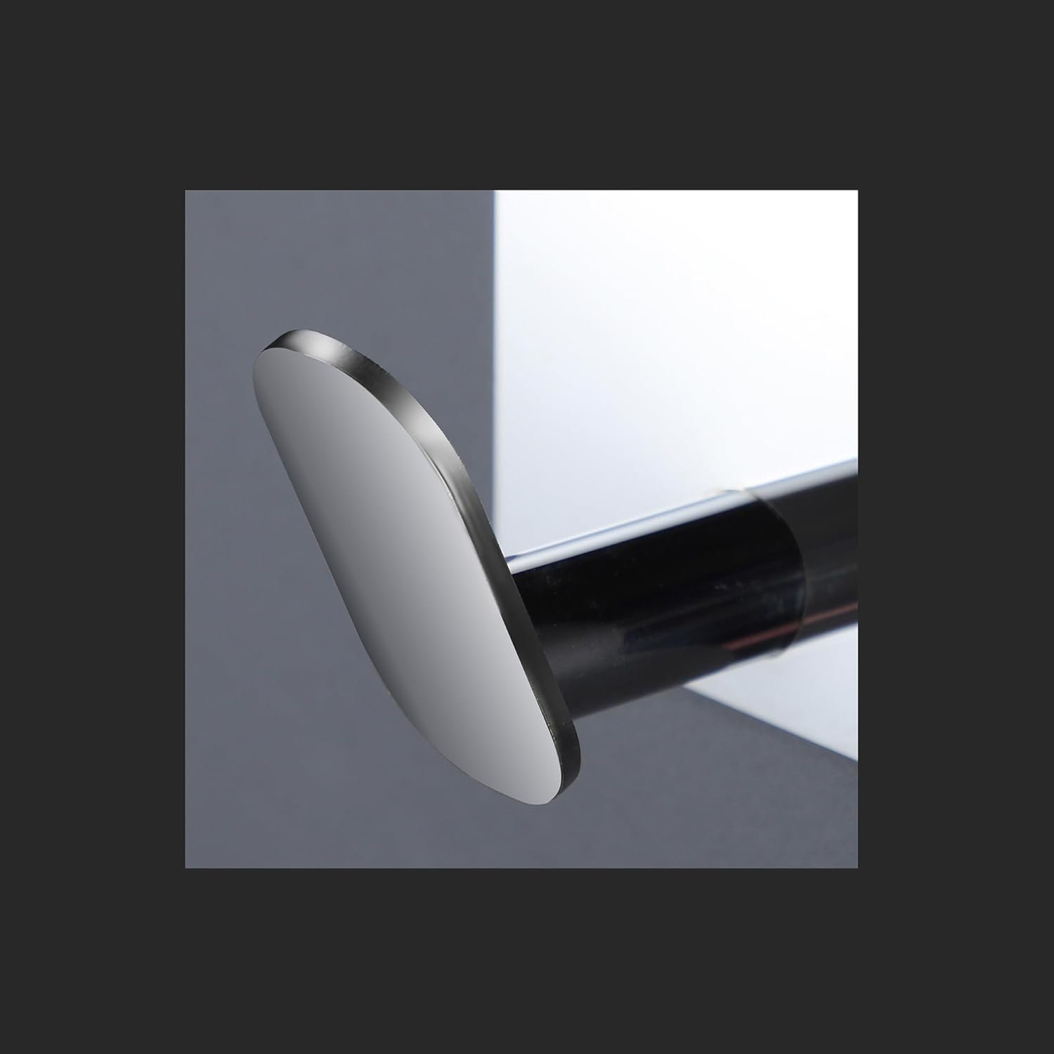 DELITON Ganchos adhesivos – Paquete de 4 ganchos de pared para toallas/abrigos, para baño o cocina (negro mate, acero inoxidable) - Imagen 63