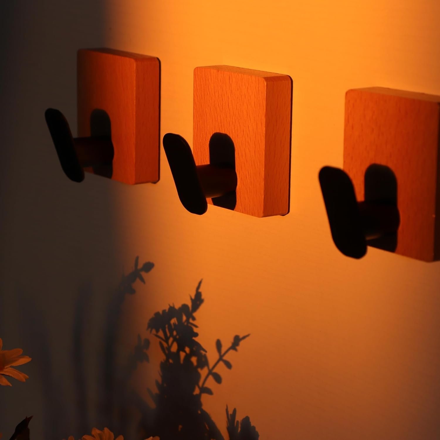 DELITON Ganchos adhesivos – Paquete de 4 ganchos de pared para toallas/abrigos, para baño o cocina (negro mate, acero inoxidable) - Imagen 82