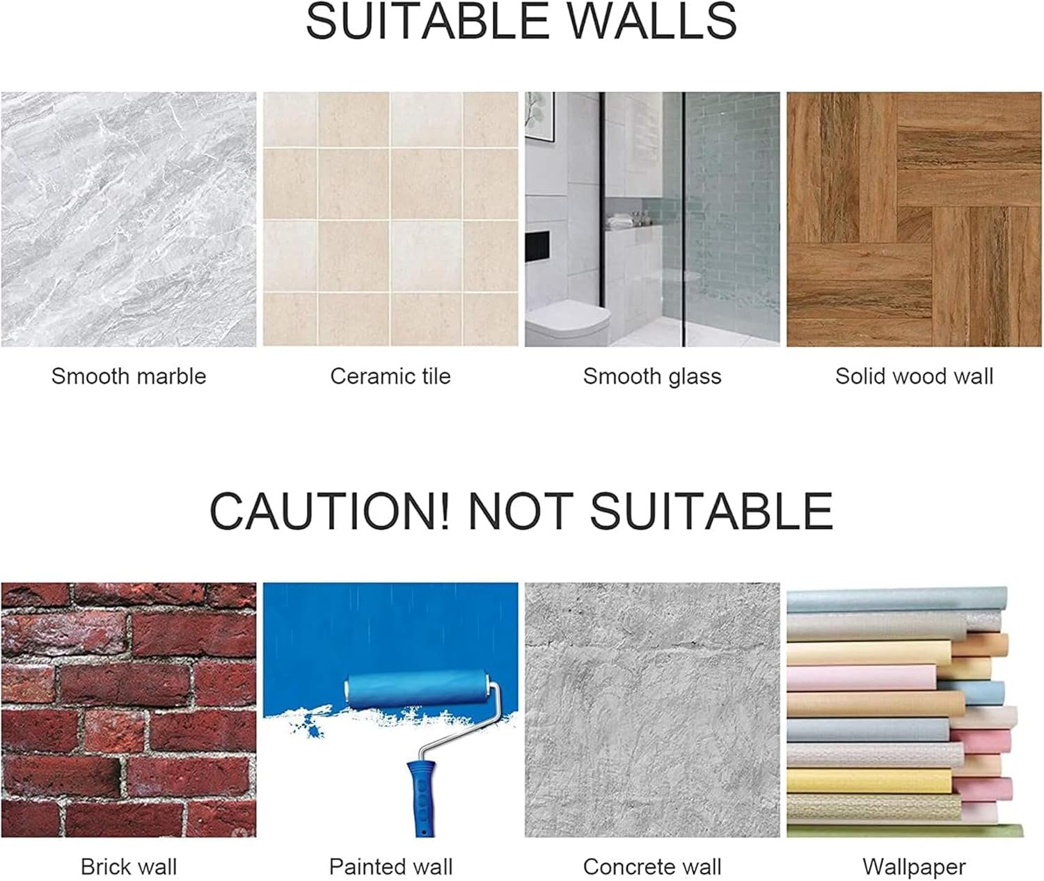 DELITON Ganchos adhesivos – Paquete de 4 ganchos de pared para toallas/abrigos, para baño o cocina (negro mate, acero inoxidable) - Imagen 105