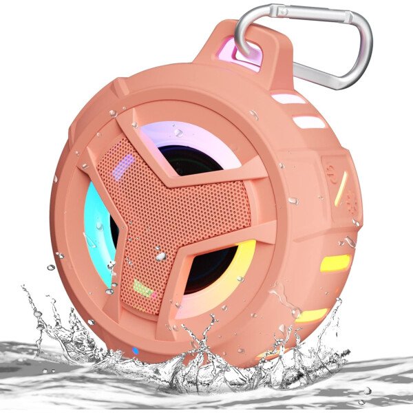 EBODA Altavoz de ducha Bluetooth, altavoces Bluetooth portátiles, altavoz inalámbrico impermeable IP67 con luz LED, flotante, 2000 mAh, estéreo inalámbrico verdadero para kayak, playa, regalos unisex - Imagen 51